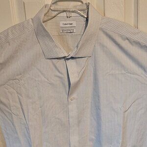 4XL Calvin Klein long sleeve beige dress shirt